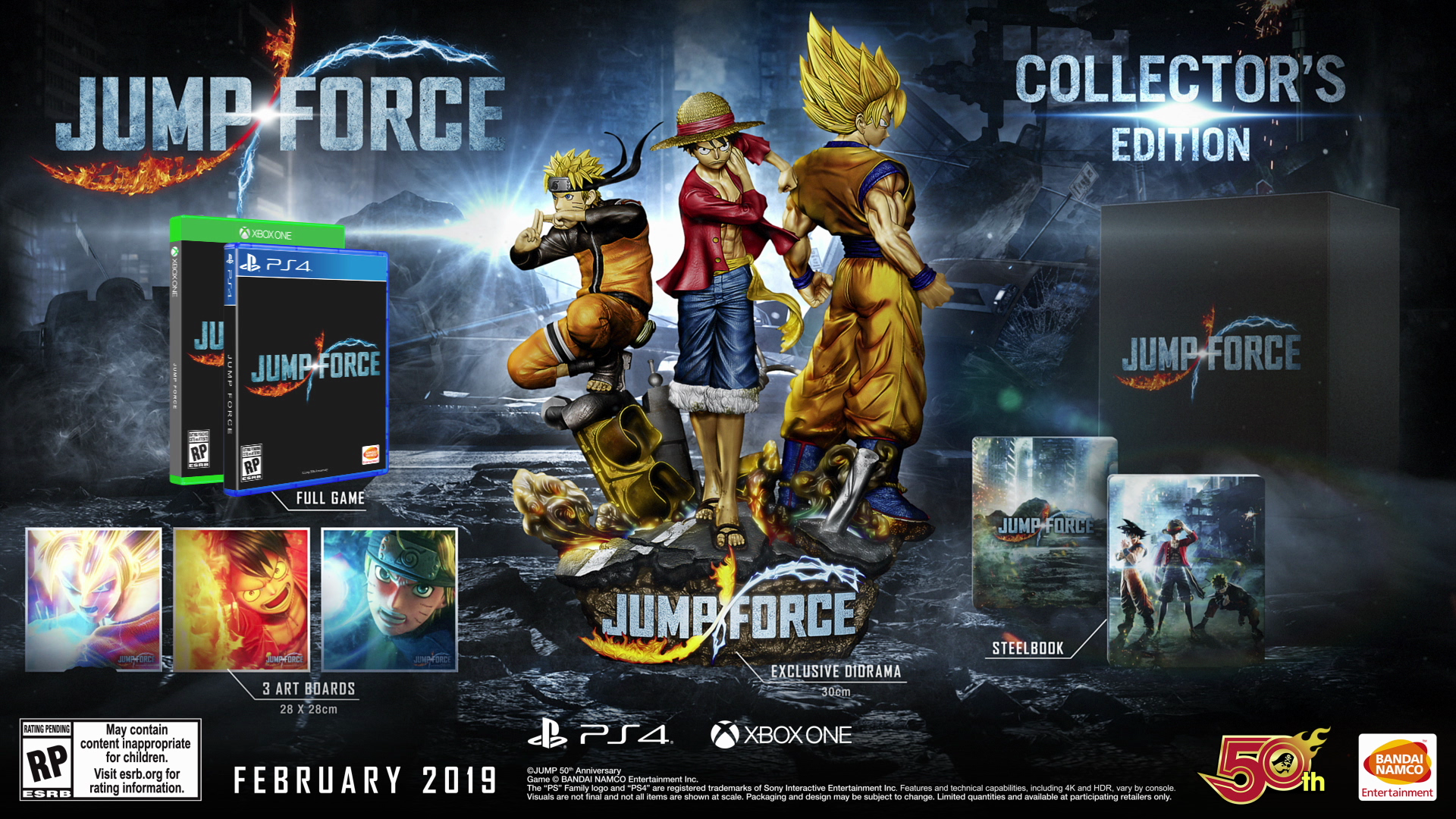 Esto tendrá la edición de coleccionistas de Jump Force