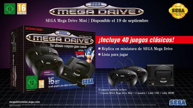 La Mega Drive Mini llegará el 19 de septiembre