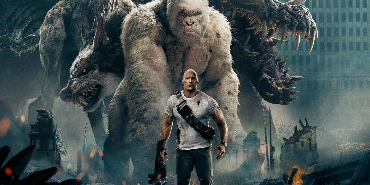 La película RAMPAGE triunfa con las críticas internacionales